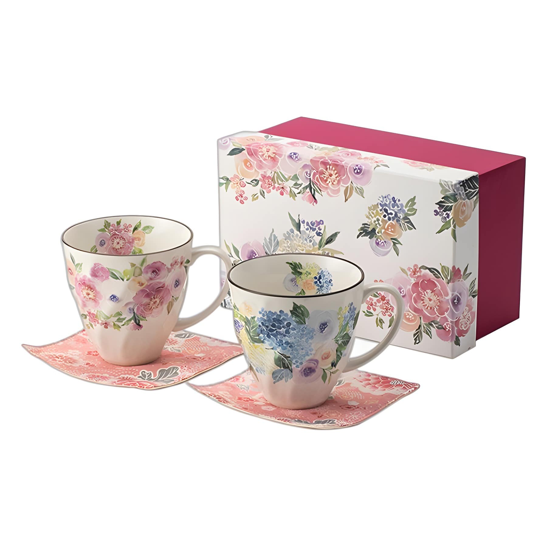 Artistic Japanese-inspired teacup set for gifting