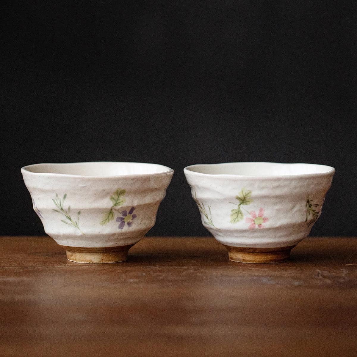 Close-up of a handcrafted ceramic bowl held in hands