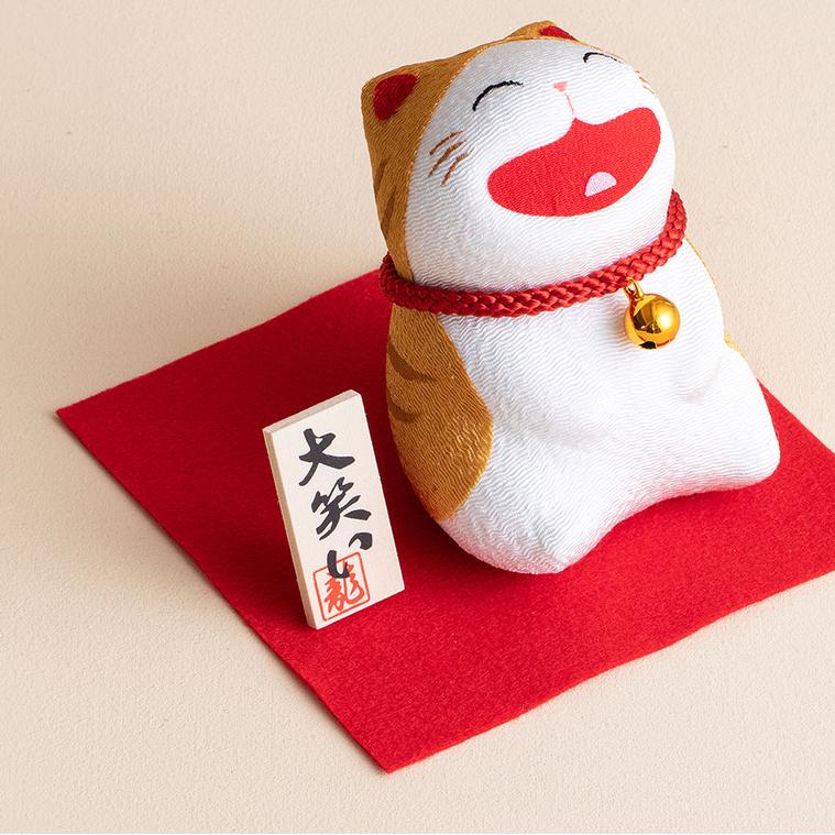 Authentic Japanese dragon tiger hall fortune cat ornament