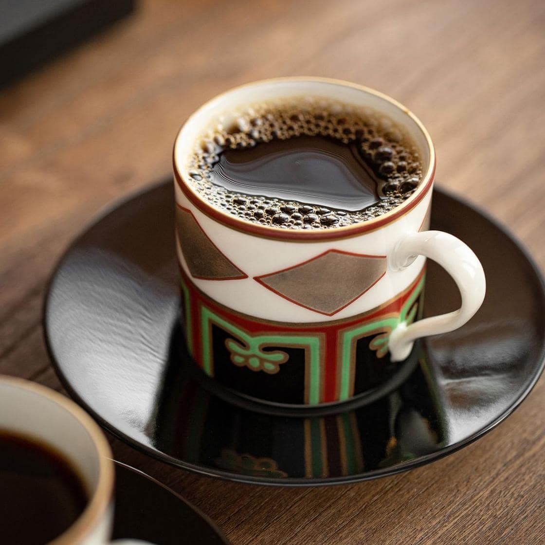 Japanese couple gift set featuring Treasure Kiln ceramic cups.