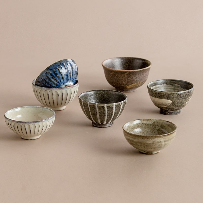 Durable ceramic bowls displayed on a minimalist background