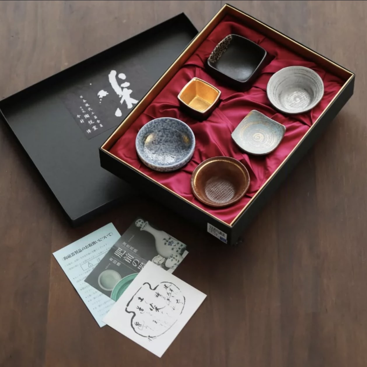 Perfect gift: artisan ceramic sake cup set for connoisseurs.
