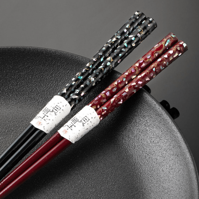 Non-slip Japanese-inspired chopsticks in vibrant colors