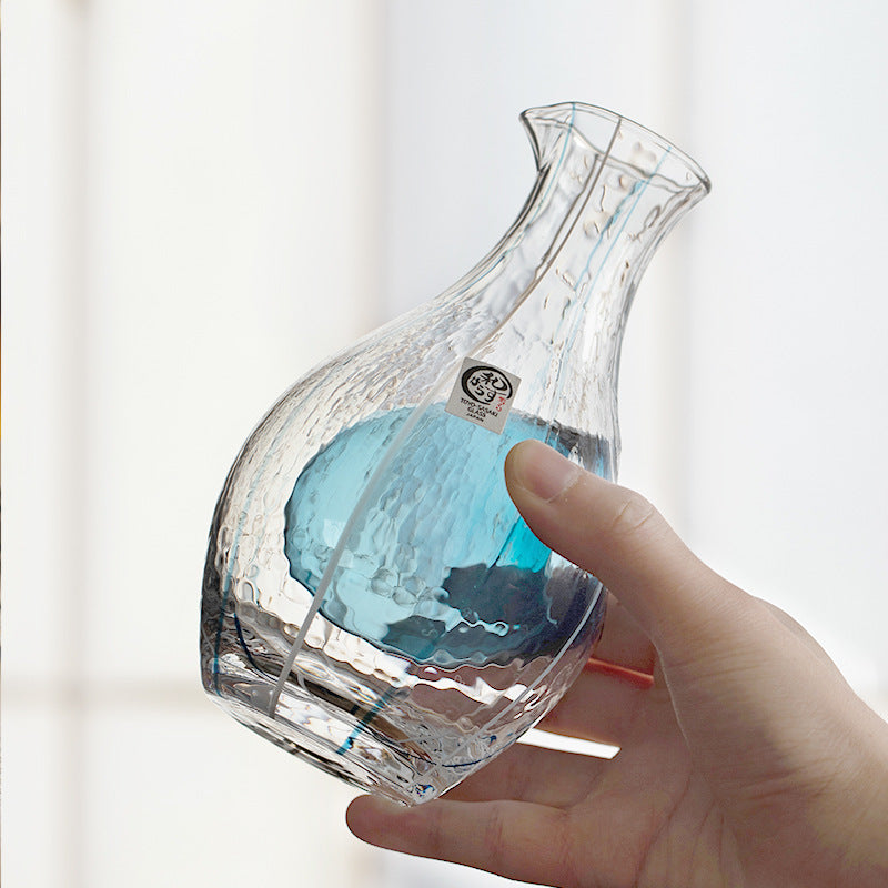 Elegant sake decanter and cup set from Japan