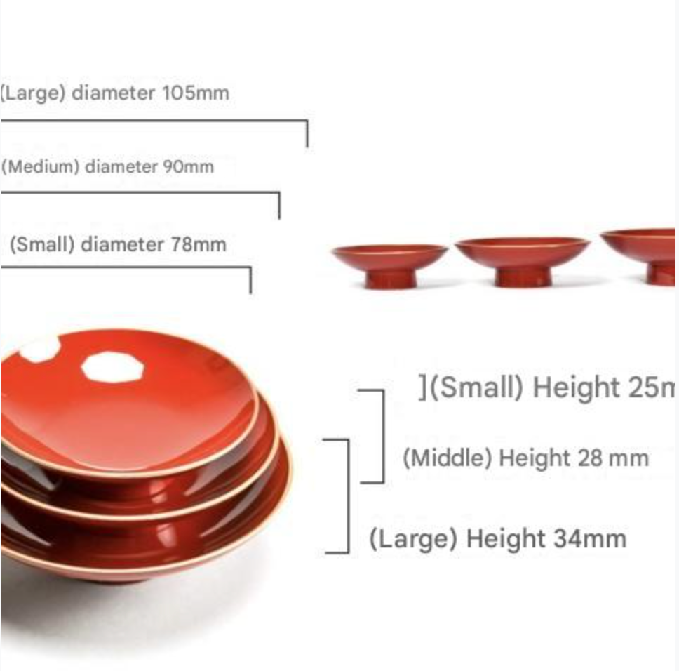 Lacquered tea cup set showcasing timeless Japanese craftsmanship.