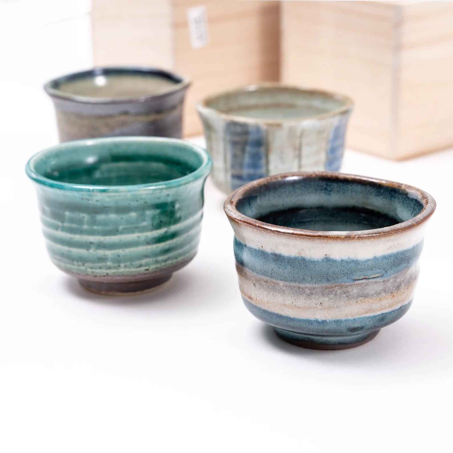 Traditional Japanese sake cup gift set for premium sake enjoyment