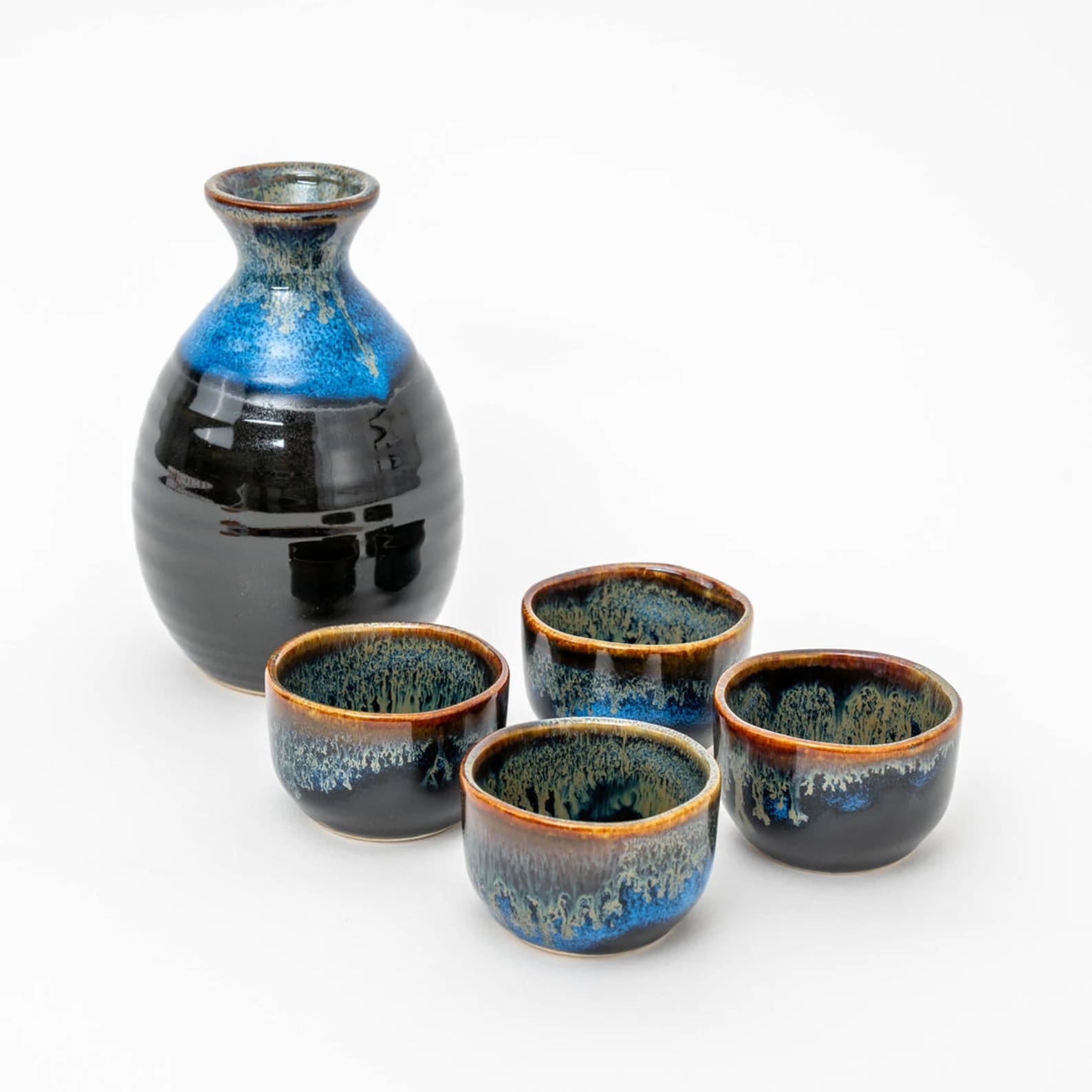 Artisan-crafted set sake reflecting Japanese tradition