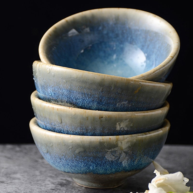 Ocean-Inspired Ceramic Sake Set - Timeless Beauty