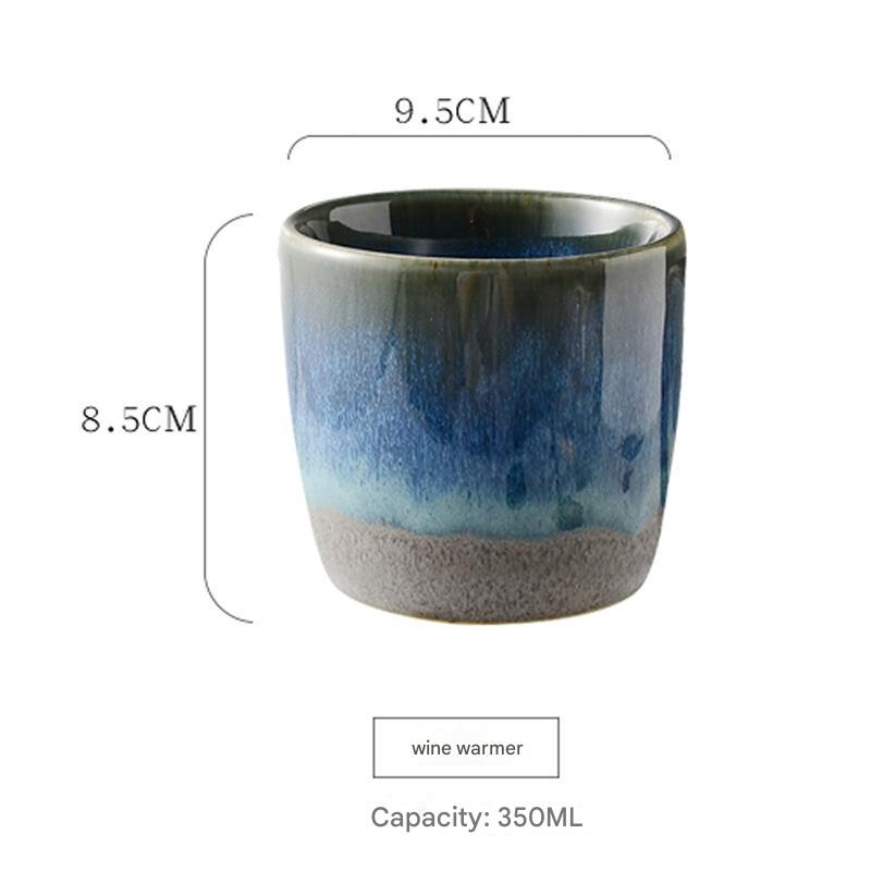 Ocean-Inspired Ceramic Sake Set - Timeless Beauty