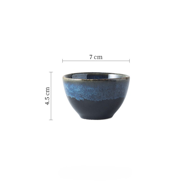 Elegant Sake Cup Set with Unique Glaze