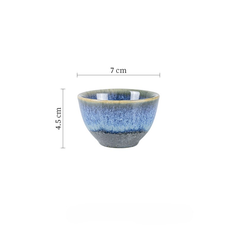 Elegant Sake Cup Set with Unique Glaze